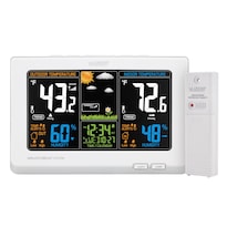 Estación De Pronóstico De Color Digital Inalámbrica Atomic La Crosse - Venta Internacional.