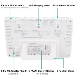 Foto 5 | Foto 5 | Estación De Pronóstico De Color Digital Inalámbrica Atomic La Crosse - Venta Internacional.
