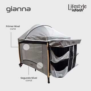 Foto 4 | Foto 4 | Cuna De Viaje Gianna 2 En 1 Cambiador Desmontable Portable