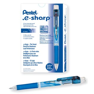 Foto 2 | Foto 2 | Lápiz Mecánico Pentel E-sharp De 0 7 Mm Azul Paquete De 12 - Venta Internacional.