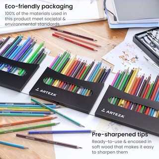 Foto 5 | Foto 5 | Lápices De Colores Arteza 72 Colores Triangulares Para Adultos - Venta Internacional.