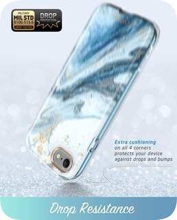 Foto 5 | Foto 5 | Funda De Teléfono I-blason Cosmo Series Para Iphone Se 2020/7/8 Azul - Venta Internacional.