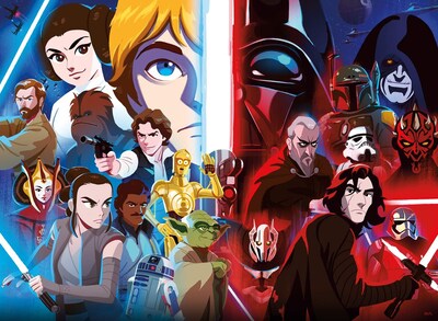 Foto 2 | Foto 2 | Rompecabezas Buffalo Games Star Wars Luz Vs Oscuridad 38x28 Cm - Venta Internacional.