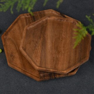 Foto 6 | Foto 6 | Juego De 2 Bandejas Redondas Para Servir Charcutería De Madera De Acacia - Venta Internacional.