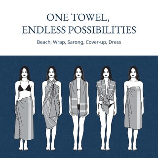 Foto 7 | Foto 7 | Toalla De Playa Lane Linen Extra Grande 39 X 71 Cm Color Aguamarina Para Mujer - Venta Internacional.