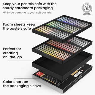 Foto 7 | Foto 7 | Set De Colores Pastel Suaves Arteza 72 Tiza Para Artistas - Venta Internacional.