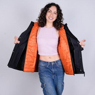 Foto 4 | Foto 4 | Chamarra Doble Vista Para Mujer Con Capucha Greenlander Negro