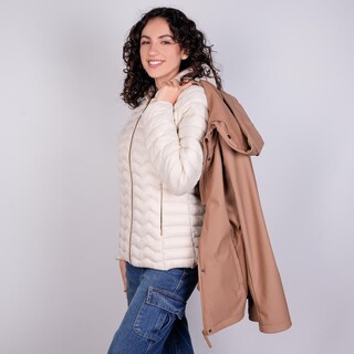 Foto 8 | Foto 8 | Chamarra Doble Vista Para Mujer Con Capucha Greenlander Cafe