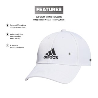 Foto 2 | Foto 2 | Gorra Adidas Contract Structured Ajustable Para Hombre Blanco/negro - Venta Internacional.