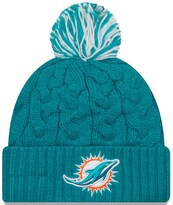 Gorro New Era Oficial De La Nfl Acogedor Tejido Trenzado Con Pompón Para Mujer - Venta Internacional.