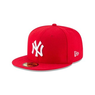 Foto 1 | Foto 1 | Gorra New Era Mlb Basic Ny Yankees 59fifty Scarlet Talla 7 3/8 - Venta Internacional.
