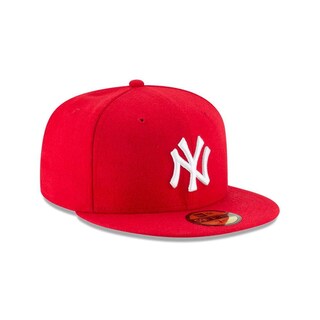 Foto 3 | Foto 3 | Gorra New Era Mlb Basic Ny Yankees 59fifty Scarlet Talla 7 3/8 - Venta Internacional.