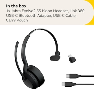 Foto 5 | Foto 5 | Auriculares Inalámbricos Jabra Evolve2 55 Mono Con Cancelación De Ruido - Venta Internacional.