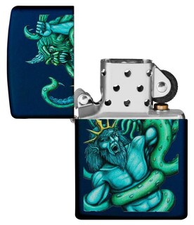 Foto 4 | Foto 4 | Mechero De Bolsillo Zippo Navy Matte Sea King A Prueba De Viento - Venta Internacional.