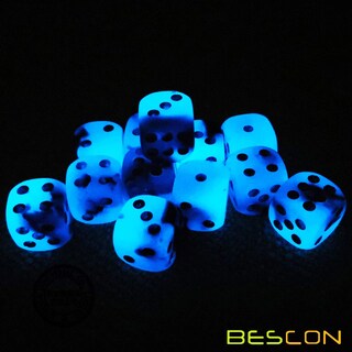 Foto 2 | Foto 2 | Set De Dados Bescon Bicolor Brillante D6 16 Mm Blue Dawn (12) - Venta Internacional.