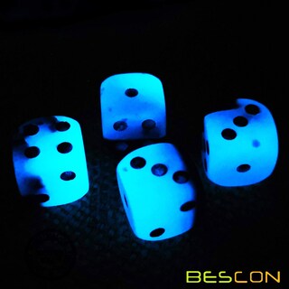 Foto 4 | Foto 4 | Set De Dados Bescon Bicolor Brillante D6 16 Mm Blue Dawn (12) - Venta Internacional.