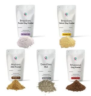 Foto 1 | Foto 1 | Paquete De 5 Polvos De Arcilla Para Hacer Jabón Y Mascarillas 240 Ml Regalo De Yogi - Venta Internacional.