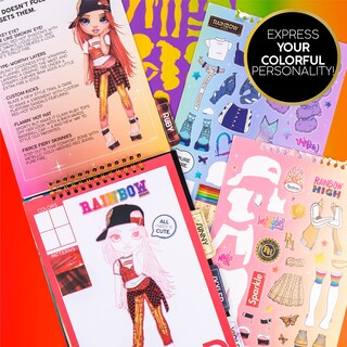 Foto 5 | Foto 5 | Cuaderno De Bocetos De Moda Horizon Group Usa Rainbow High Kids - Venta Internacional.