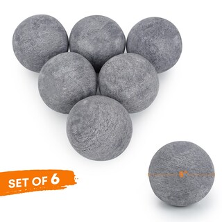Foto 2 | Foto 2 | Juego De 6 Piedras De Fuego Redondas De Cerámica Stanbroil 13 Cm Color Gris - Venta Internacional.