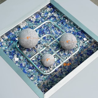 Foto 3 | Foto 3 | Juego De 6 Piedras De Fuego Redondas De Cerámica Stanbroil 13 Cm Color Gris - Venta Internacional.