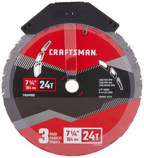 Foto 6 | Foto 6 | Hoja De Sierra Circular Craftsman Cmas3725243 24 Dientes 184 Mm Paquete De 3 - Venta Internacional.