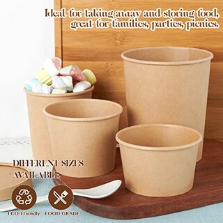 Foto 7 | Foto 7 | Recipientes Para Sopa Jolly Party De Papel De 32 Onzas Paquete De 25 Unidades Con Tapas - Venta Internacional.