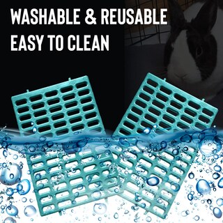 Foto 6 | Foto 6 | Juego De Alfombrillas De Descanso Para Conejos Plástico Abs Resistente A La Masticación Paquete De 6 - Venta Internacional.