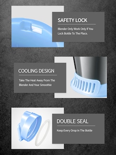 Foto 7 | Foto 7 | Bidón Eléctrico Para Batido Personal Yabano 500 W 600 Ml Azul - Venta Internacional.