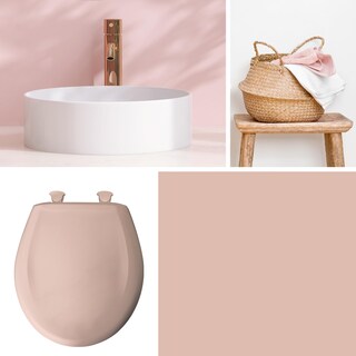 Foto 3 | Foto 3 | Asiento De Inodoro Bemis Classic Colors Cierre Lento Alargado Rosa - Venta Internacional.