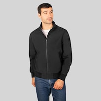 Chamarra De Poliester Para Hombre Con Bolsillo Interno Greenlander Negro