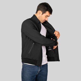 Foto 2 | Foto 2 | Chamarra De Poliester Para Hombre Con Bolsillo Interno Greenlander Negro