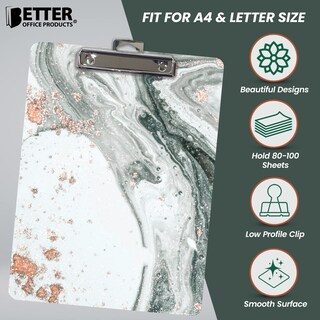 Foto 3 | Foto 3 | Clipboard Better Office Products Fashion A4 Paquete De 4 Cartas - Venta Internacional.