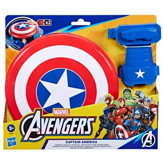Foto 3 | Foto 3 | Set De Figuras De Juguete Avengers Captain America Con Escudo Magnético - Venta Internacional.