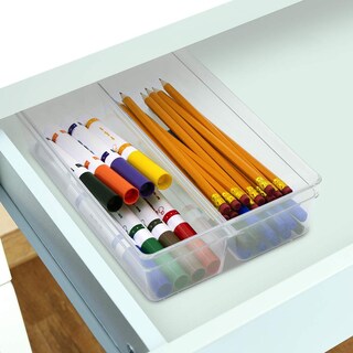 Foto 2 | Foto 2 | Bandeja De Almacenamiento Glad Heavy Duty Con 2 Compartimentos Transparente - Venta Internacional.