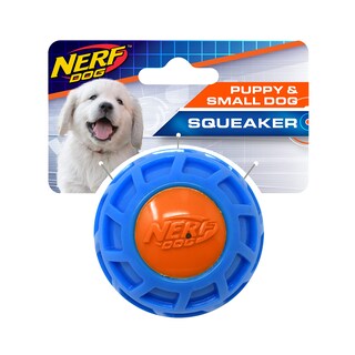 Foto 1 | Foto 1 | Squeak Ball Nerf Dog Tpr Exo 6 35 Cm Azul/naranja - Venta Internacional.
