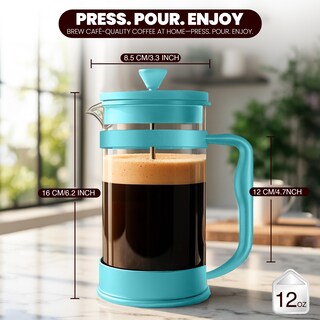Foto 2 | Foto 2 | Máquina De Café Espresso Utopia Kitchen De French Press 350 Ml Color Aguamarina - Venta Internacional.