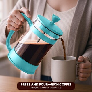 Foto 3 | Foto 3 | Máquina De Café Espresso Utopia Kitchen De French Press 350 Ml Color Aguamarina - Venta Internacional.