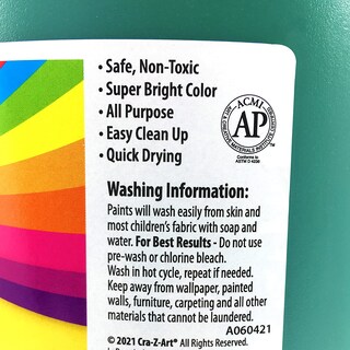 Foto 2 | Foto 2 | Pintura Para Póster Cra-z-art Para Niños Lavable Al Temple Durante Más De 3 Años 3 78 Litros - Venta Internacional.
