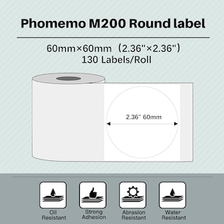 Foto 2 | Foto 2 | Etiquetas Adhesivas Térmicas Phomemo M220/m250/m221/m260 60x60 Mm - Venta Internacional.