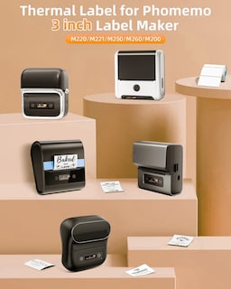 Foto 4 | Foto 4 | Etiquetas Adhesivas Térmicas Phomemo M220/m250/m221/m260 60x60 Mm - Venta Internacional.