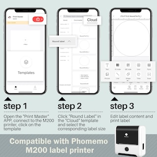 Foto 6 | Foto 6 | Etiquetas Adhesivas Térmicas Phomemo M220/m250/m221/m260 60x60 Mm - Venta Internacional.