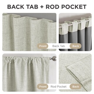 Foto 6 | Foto 6 | Cortinas Opacas Joydeco De Lino Natural 132 X 229 Cm Color Beige - Venta Internacional.