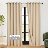 Cortinas Ryb Home 3 En 1 Insonorizadas Blackout Biscotti Beige 62x95 - Venta Internacional.