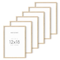 Marco De Fotos Haus And Hues 12 X 18 Cm Madera Beige Juego De 6 - Venta Internacional.