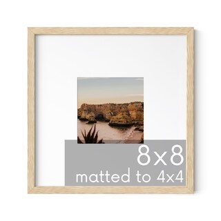 Foto 1 | Foto 1 | Marco De Fotos Haus And Hues De Madera De Roble Beige De 20 X 20 Cm Con Plexiglás - Venta Internacional.