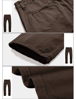 Foto 6 | Foto 6 | Pantalones Casuales Que Combinan Con La Parte Delantera Plana Y Delgada Para Hombre - Venta Internacional.