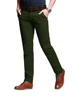 Foto 1 | Foto 1 | Pantalones A Juego Ajustados Cónicos Elásticos Casuales Para Hombre Color Verde Militar - Venta Internacional.