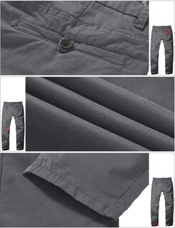 Foto 6 | Foto 6 | Pantalones A Juego Para Hombre Ajustados Cónicos Elásticos Casuales 8103 Gris - Venta Internacional.