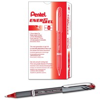 Bolígrafo De Tinta De Gel Pentel Energel Nv (1 0 Mm) Bold Point Red Ink X12 - Venta Internacional.