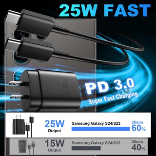 Foto 2 | Foto 2 | Charger Ubearkk Cargador Rápido Usb C De 25 W Para Samsung Galaxy - Venta Internacional.